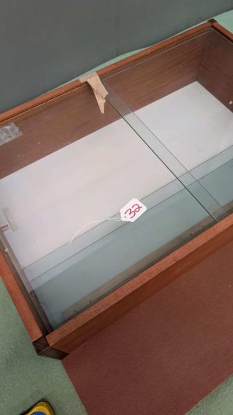 Glass Sliding Door Cabinet &amp; Open Bookcase Set