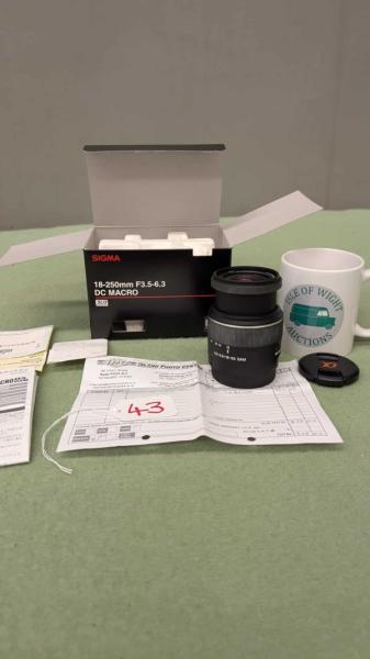 New Sigma Lens 18 - 250mm
