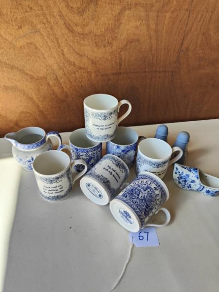 Blue and White