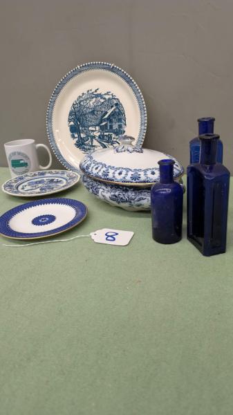 Blue and White