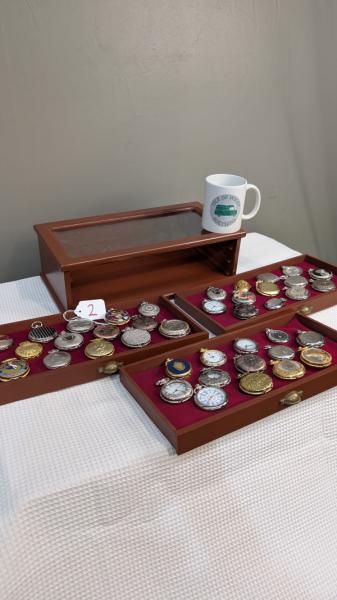 Display Drawers with Pocket Watches