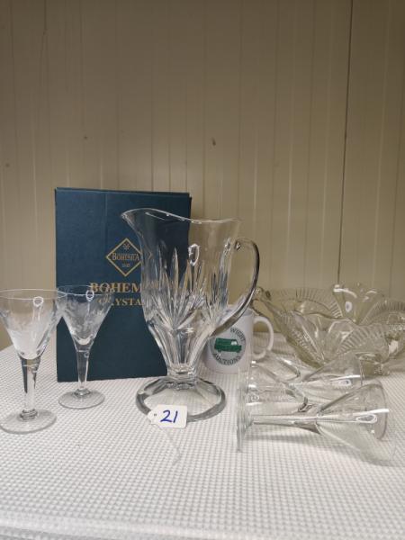 Crystal Jug etc.