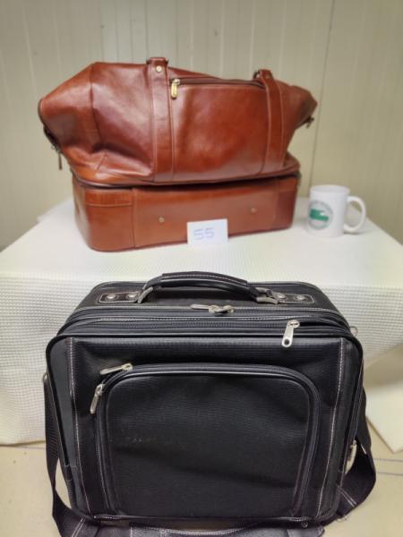 Leather bag etc.