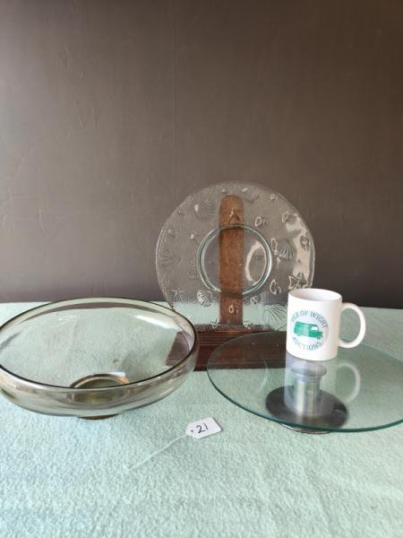 Three Glass Pieces