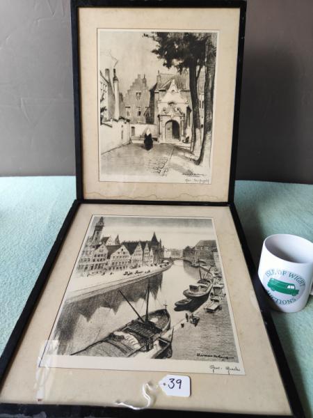 Framed, Vintage Prints