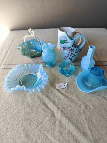 Blue Opalescent Glass